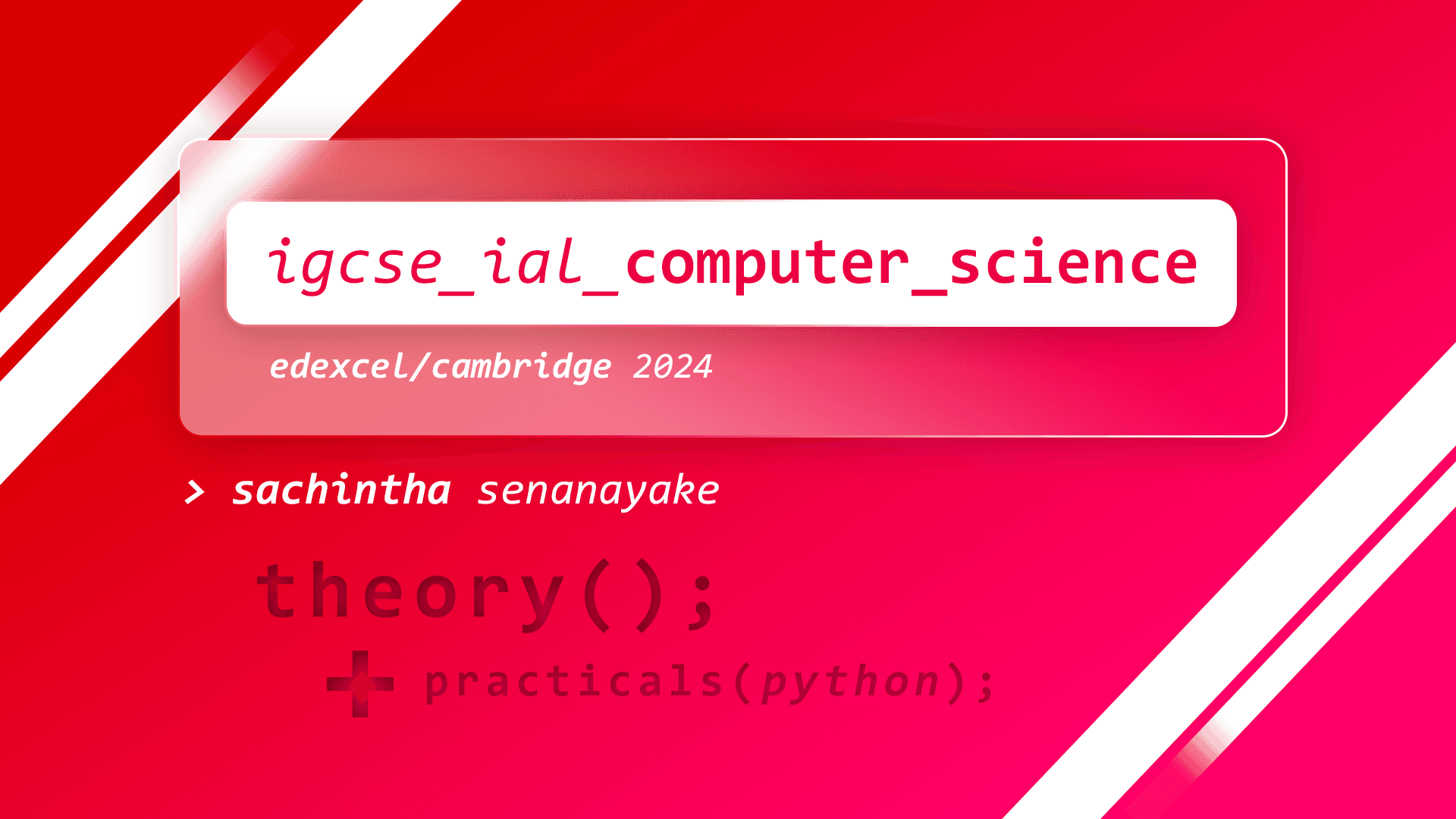 iAL Cambridge Computer Science (9618 - 2024 May)